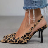 Ambra™ | Talons alts amb estampat de lleopard i corretja al voltant del turmell