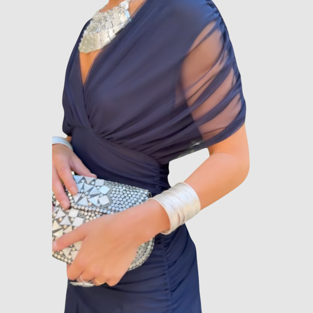 Lucie - Vestit elegant amb escot en forma de V