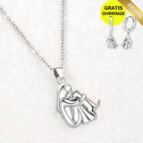 Lucky Dog Motif Necklace (+ FREE Earrings)
