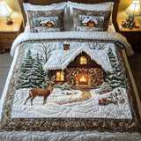 3-Piece Quilted Bed Set - Cozy Cabin
