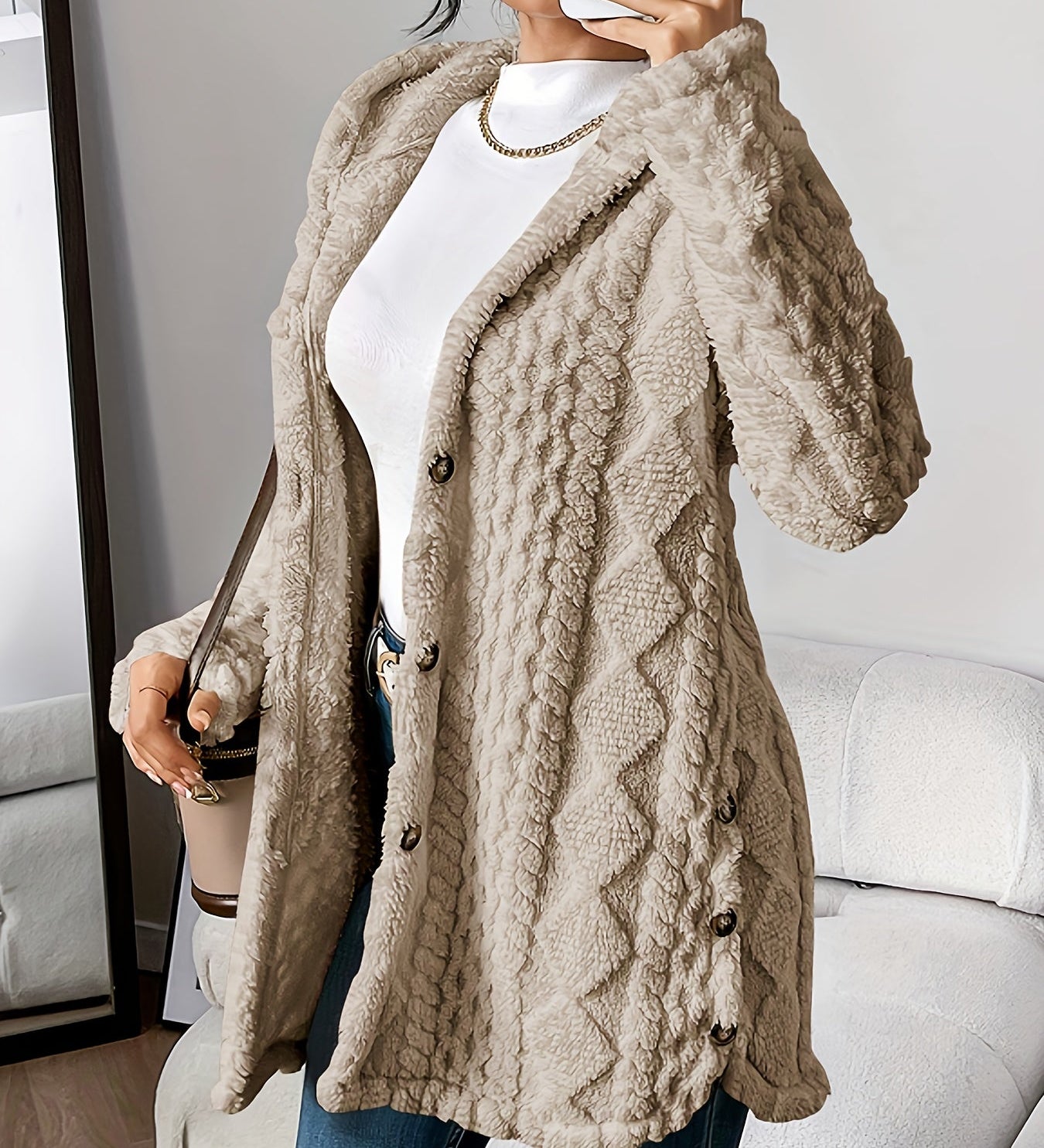 Sarahi™ | Abric esponjós amb caputxa