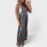 Bethany - Mono de mezclilla ample amb estampat floral