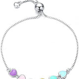 Adjustable Sterling Silver Bracelet with Dog Paw Print