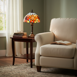SOLELIA | VINTAGE GLASS LAMP WITH SUNFLOWER