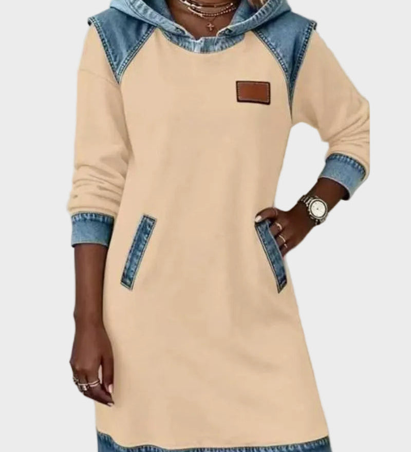 Irena - Vestit de denim amb caputxa