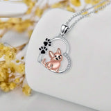 Friendly Heart Dog Collar in Rose Gold