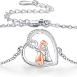 Adjustable Friendship Bracelet with Dog Theme