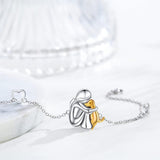 Adjustable Friendship Bracelet with Dog Theme