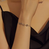 Adjustable Sterling Silver Bracelet with Dog Paw Print