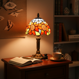 SOLELIA | VINTAGE GLASS LAMP WITH SUNFLOWER