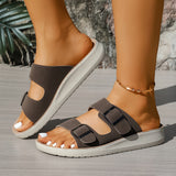Nuria - Slides de confort amb doble sivella ajustable