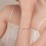 Adjustable Sterling Silver Bracelet with Dog Paw Print
