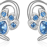 Heart-Shaped Paw Print Earrings – Jewellery for Pet Lovers