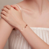 Adjustable Sterling Silver Bracelet with Dog Paw Print
