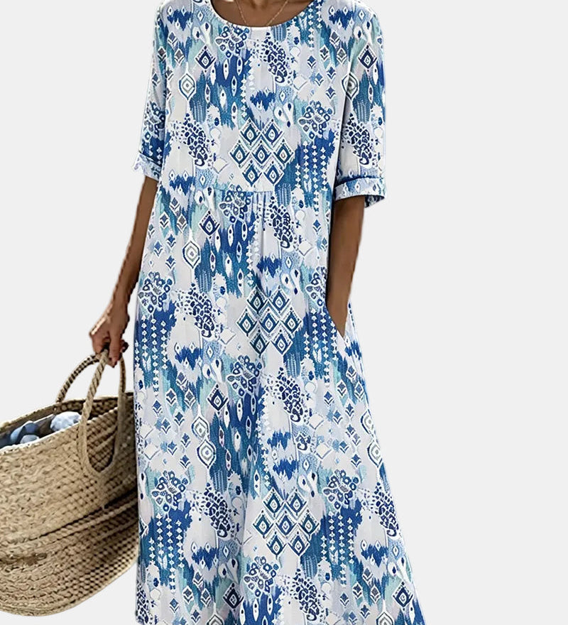 Emma | Vestit midi floral solt i lleuger