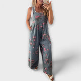 Bethany - Mono de mezclilla ample amb estampat floral
