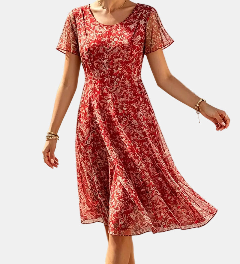 Ana | Vestit midi floral solt i lleuger