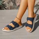 Mae - Sandalias de confort con hebilla doble ajustable