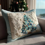 Padded Cushion Cover - Festive Aquatic Shine