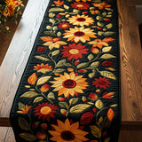 Quilted Table Runner - Autumn Sunflowers