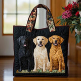Bossa Acolchada amb Disseny de Tres Labradors