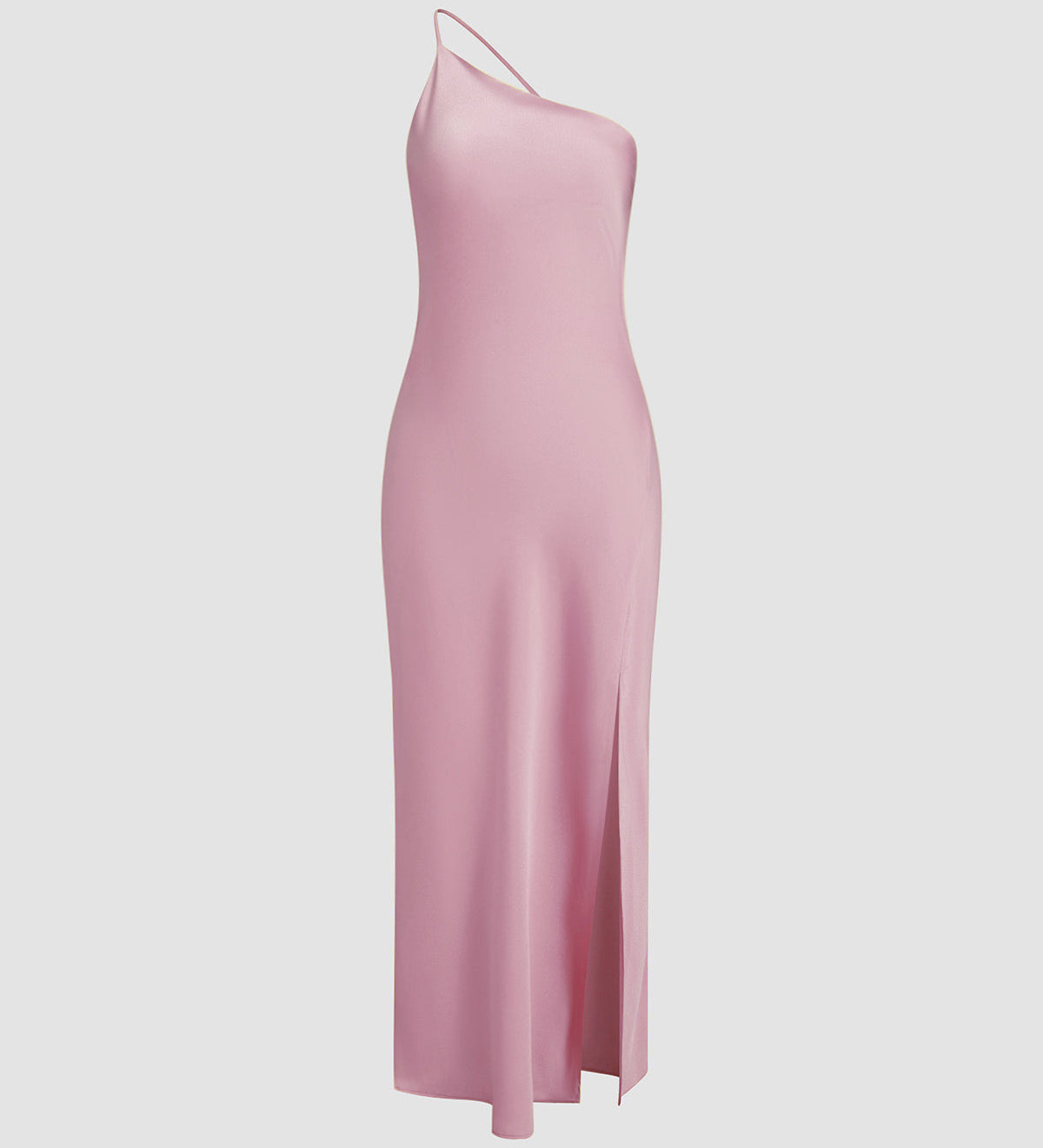 Vestit Maxi d'Convidada de Boda de Satén amb Esquena Descoberta