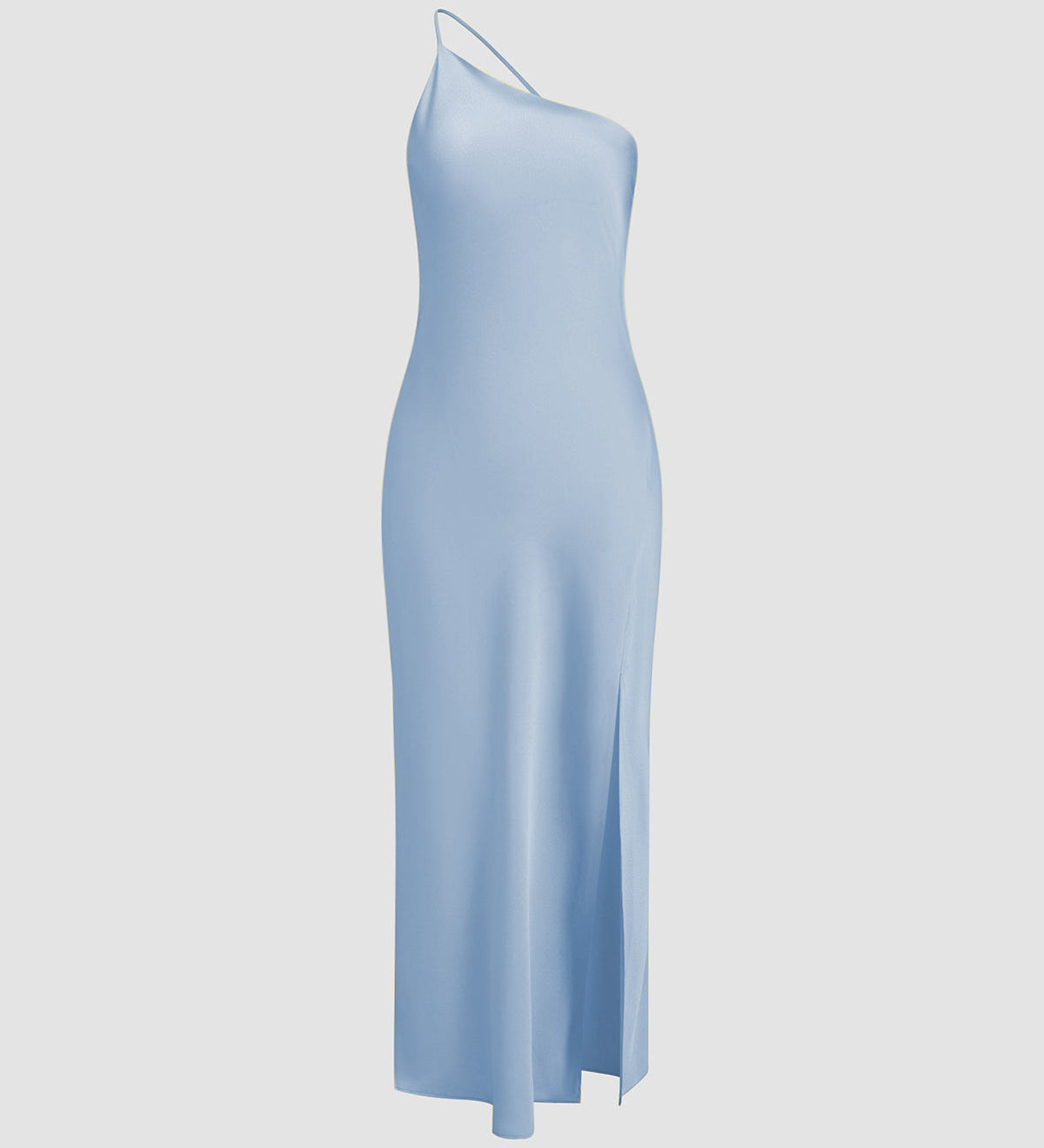 Vestit Maxi d'Convidada de Boda de Satén amb Esquena Descoberta
