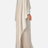 Vestit Maxi d'Convidada de Boda amb mànigues de ratpenat plisades