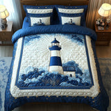 3-Piece Quilted Bed Set - Lighthouse Breeze