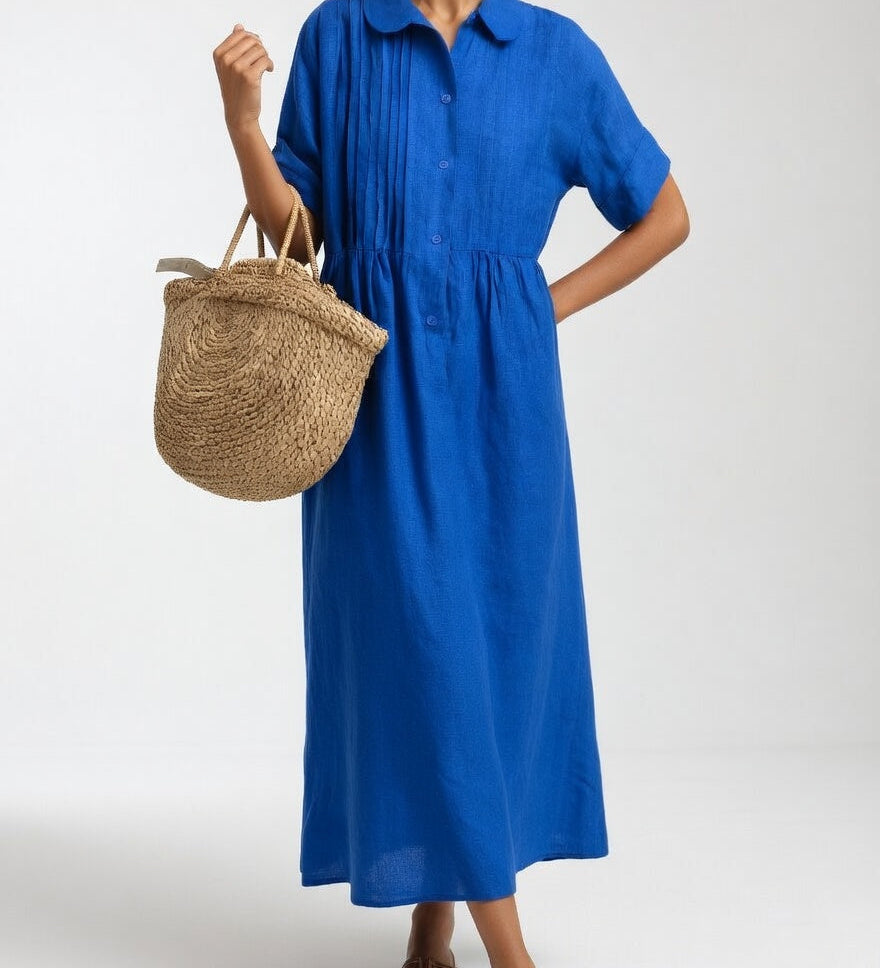 Lysandra — Vestit camisero fluid d'estiu