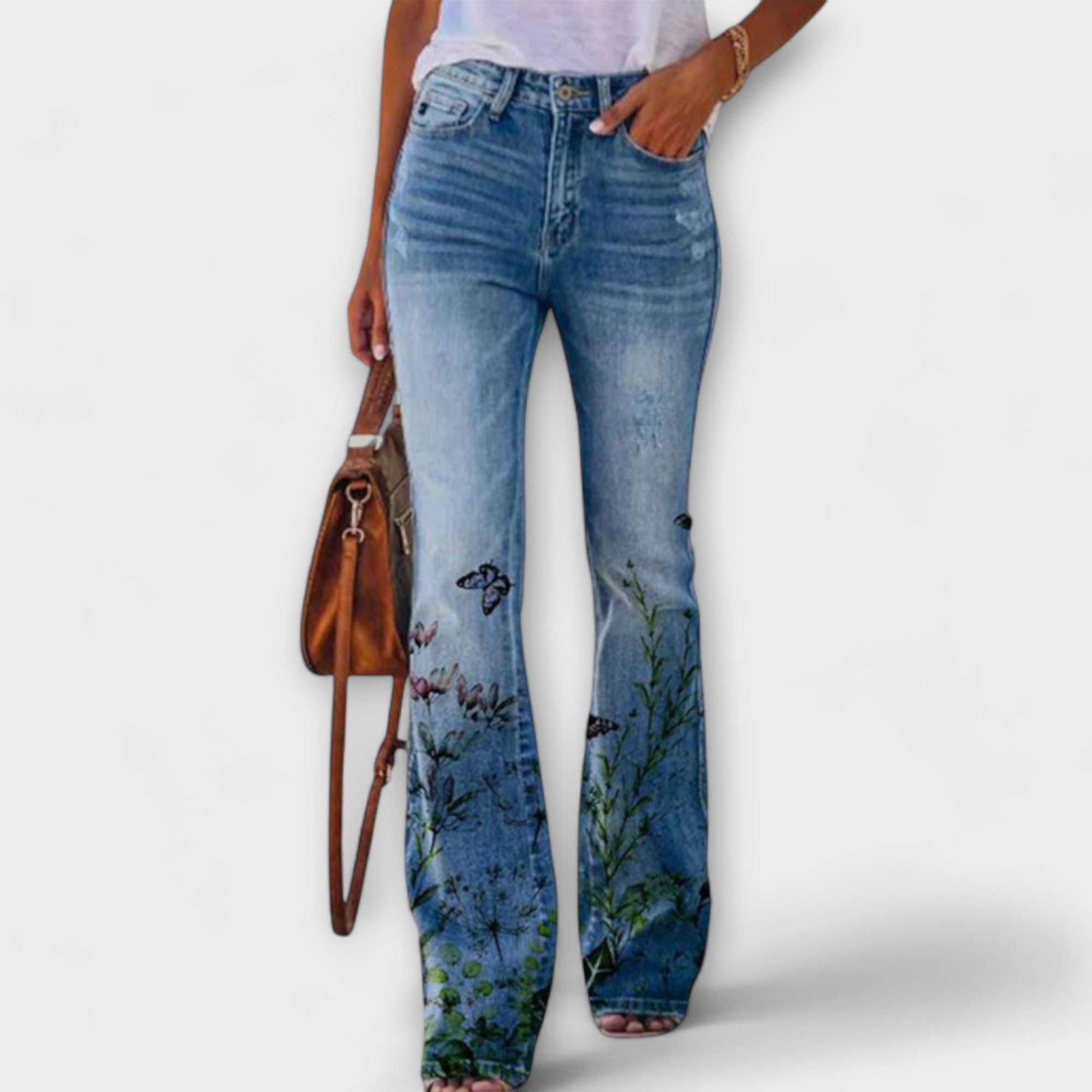 Pantalons amb flors