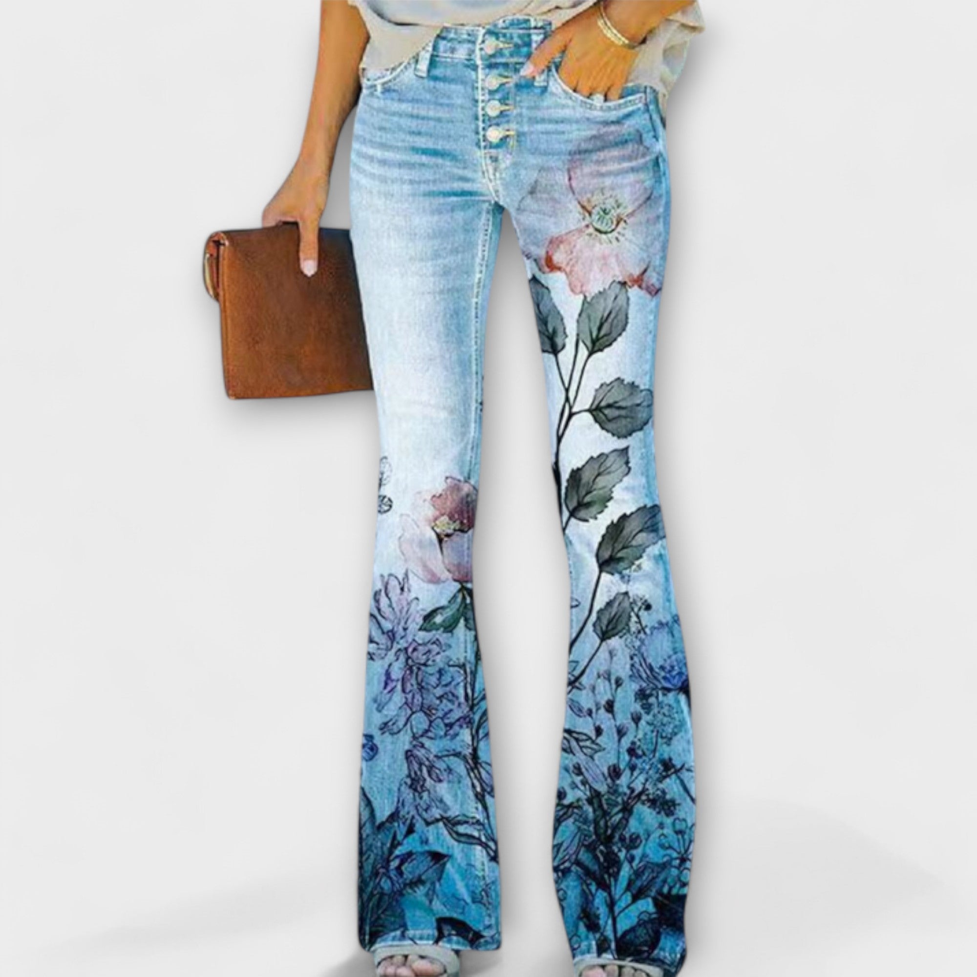 Pantalons amb flors
