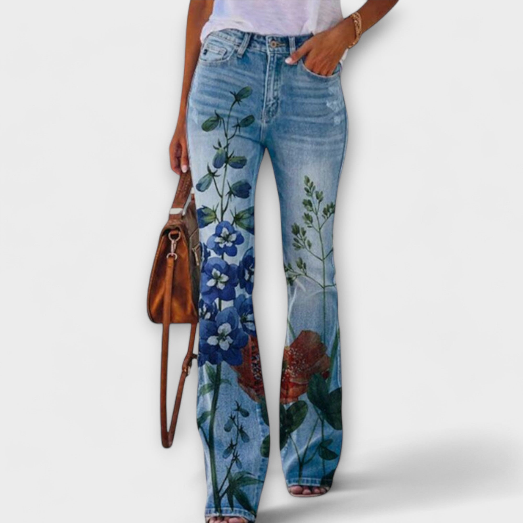 Pantalons amb flors