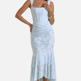 Vestit Maxi de Núvia amb Corsé de Renda