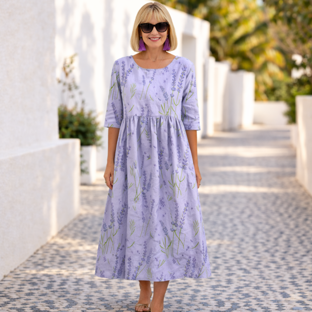 Claudia | Vestit de Motiu Floral amb Ambient d'Estiu