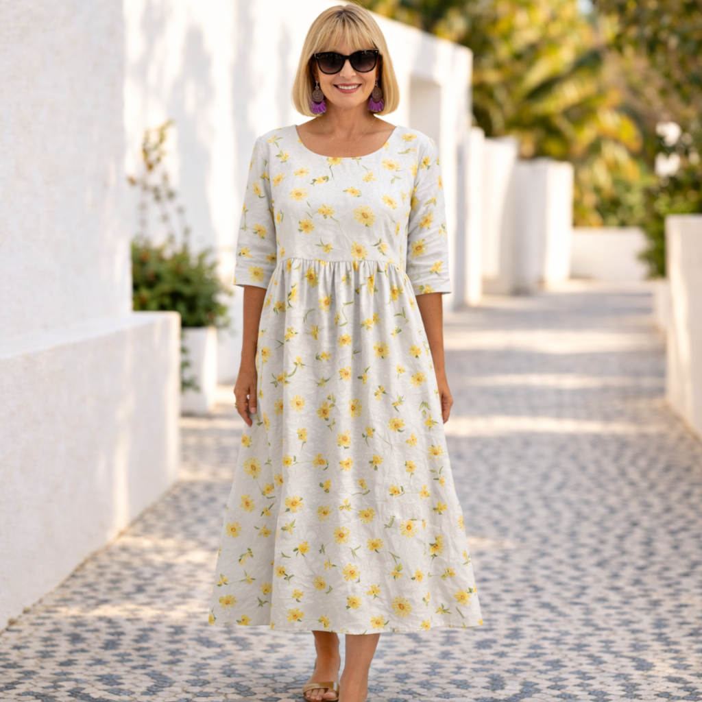 Claudia | Vestit de Motiu Floral amb Ambient d'Estiu