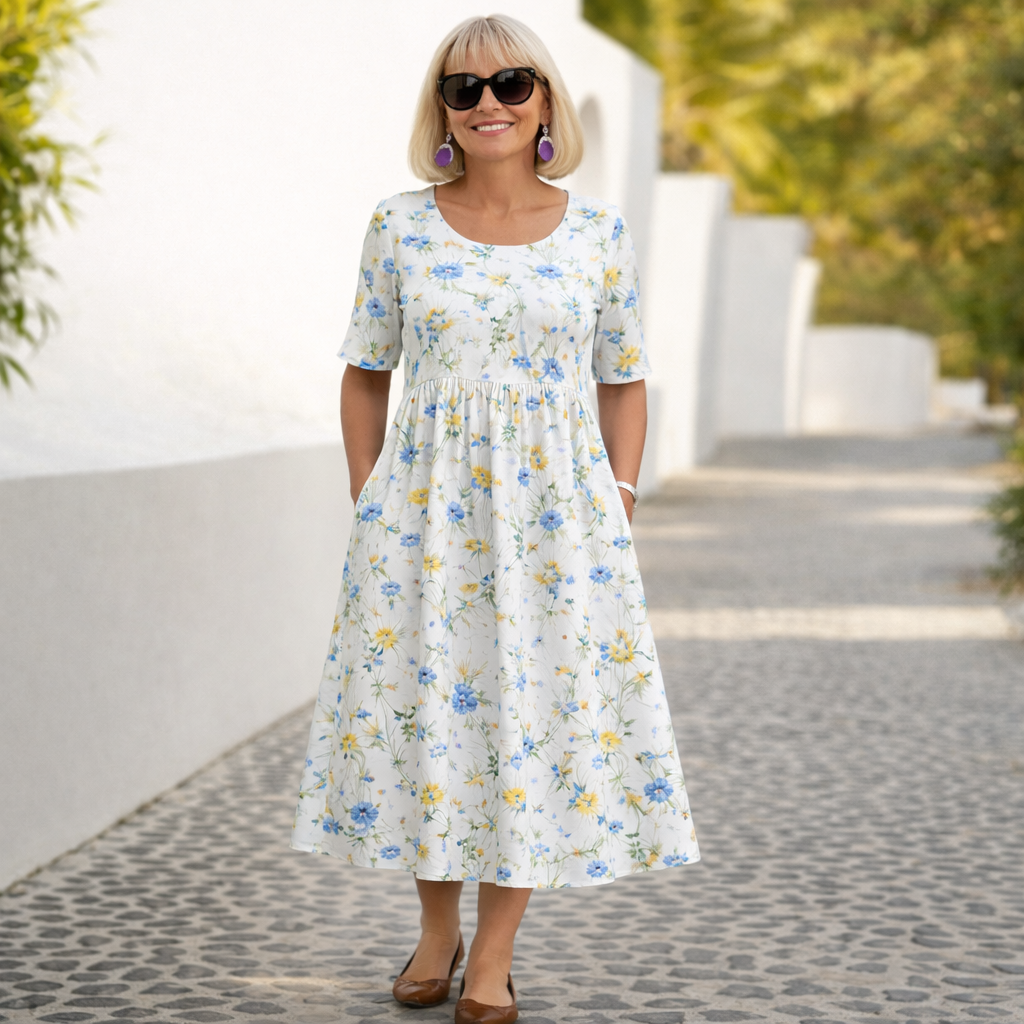 Sonia | Vestit Midi d'Estampat Floral