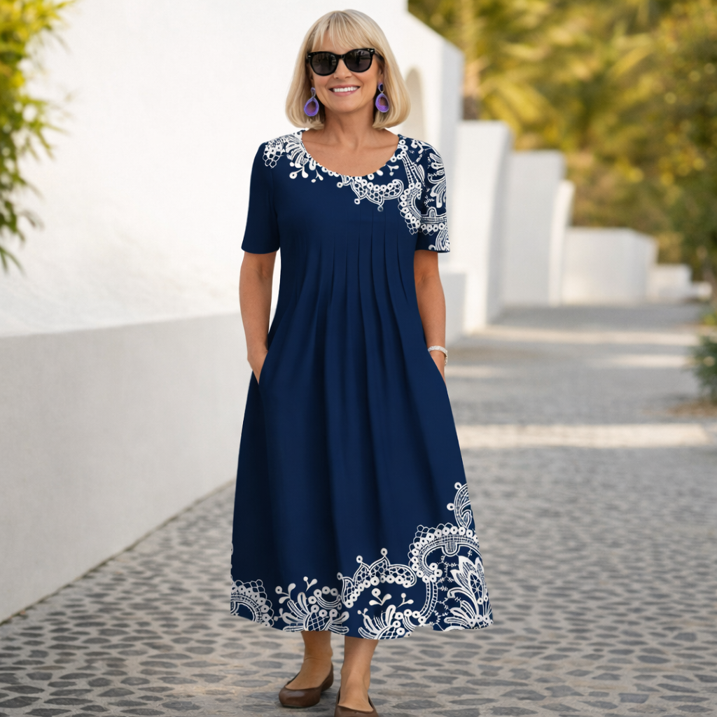 Sonia | Vestit Midi d'Estampat Floral