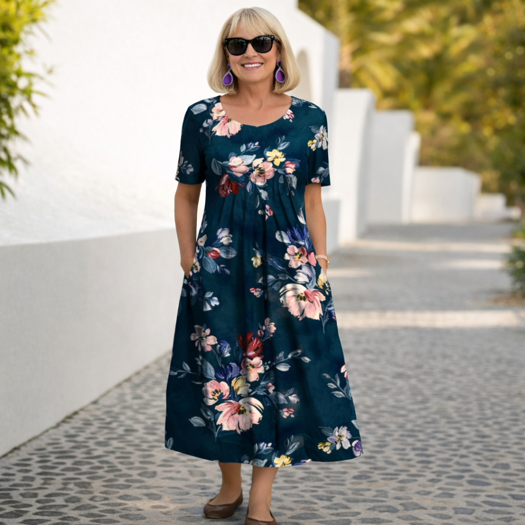 Sonia | Vestit Midi d'Estampat Floral