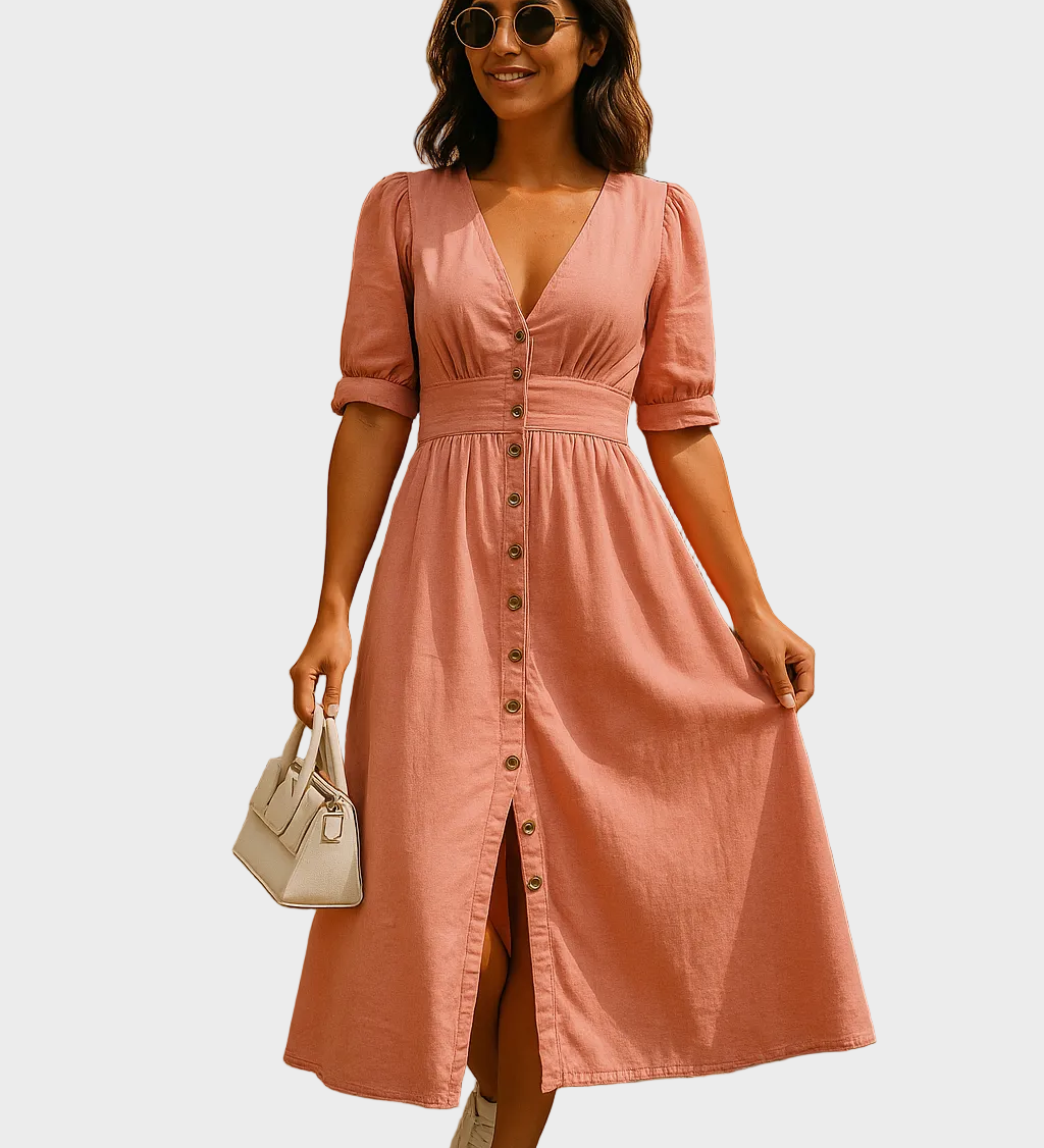 Nina – Vestit de denim brillant