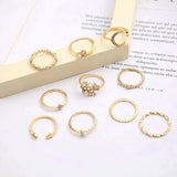 Pack of 10 Rings | Silver and Gold Bohemian Rings