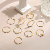 Pack of 10 Rings | Silver and Gold Bohemian Rings