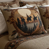 Padded Cushion Cover - Dreamcatcher Circle