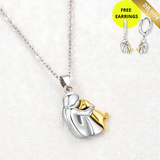 Lucky Dog Motif Necklace (+ FREE Earrings)