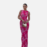 Vestit Maxi de Nit Sense Mangues Brodat Floral