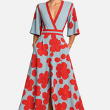 Vestit Maxi d'Estiu amb Escot en V Floral