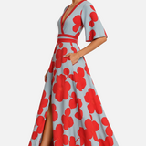 Vestit Maxi d'Estiu amb Escot en V Floral