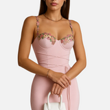Vestit Maxi de Nit d'Estiu Brodat de Flors