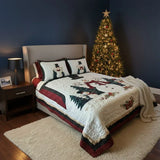 3-Piece Quilted Bed Set - Snow Friends
