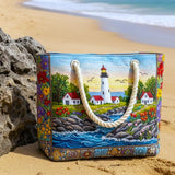 Handmade Beach Bag | Lighthouse Shine